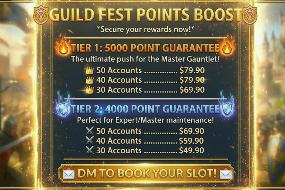 Lords Mobile Guild Fest Points push
